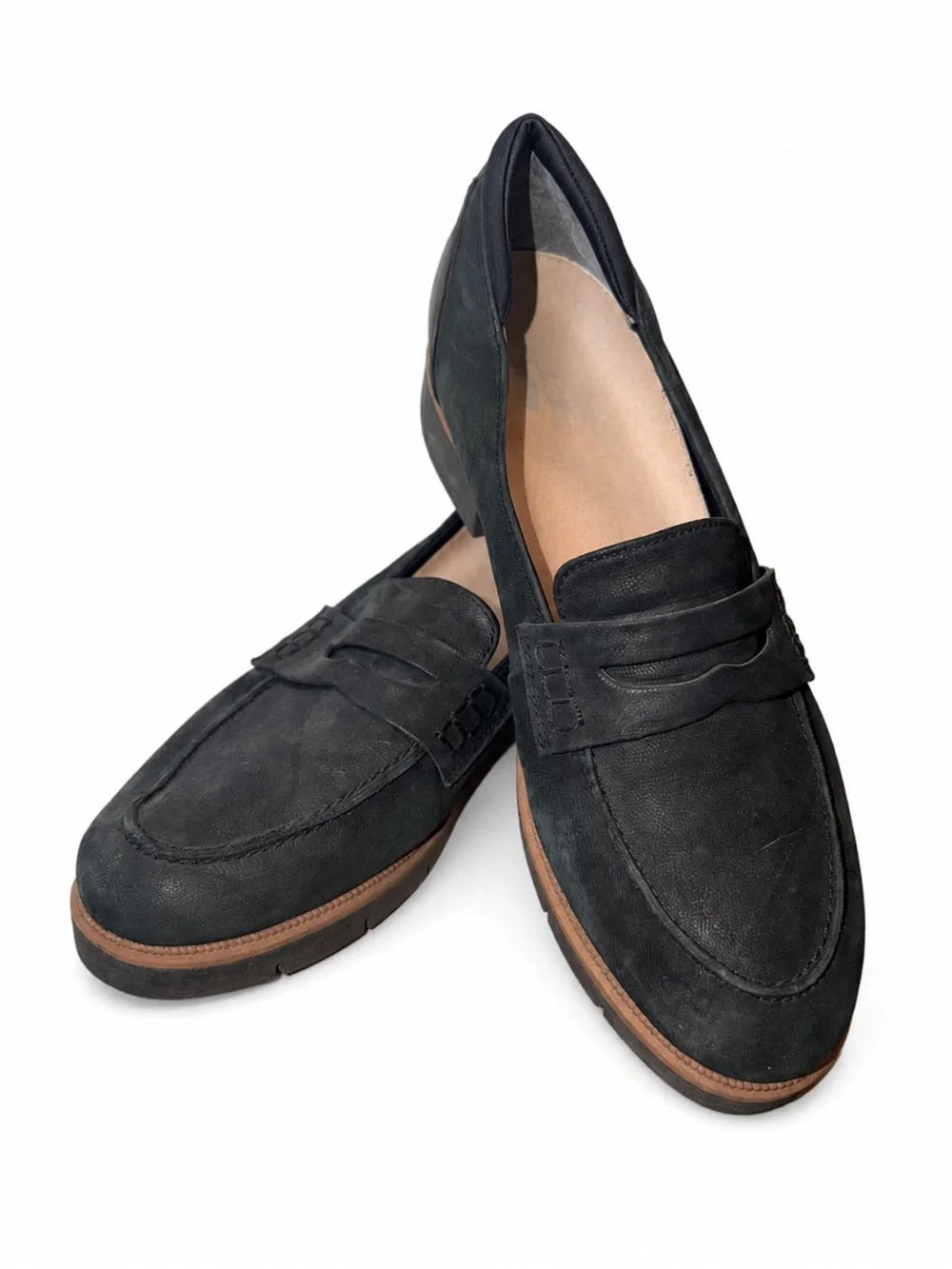 Dr. Scholl's | Black Suede Penny Loafers | Comfort Shoes |Women's Size 11